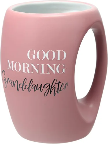 Pavilion Gift Company - Good Morning Granddaughter - Taza de café rosa de 16 onzas, regalo de la abuela, abuelo, abuelos, regalo de larga distancia