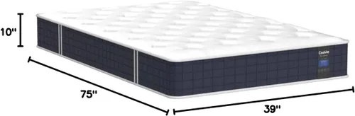 Miniatura 3 de Colchón Coolvie individual, híbrido de 10 pulgadas, resortes individuales con espuma viscoelástica, cama en una caja, sueño más fresco con alivio