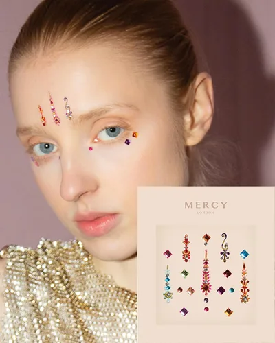 Mermaid Face Gems FESTIVAL BEAUTY Cristales decorativos para la cara. Bindi para el cuerpo.