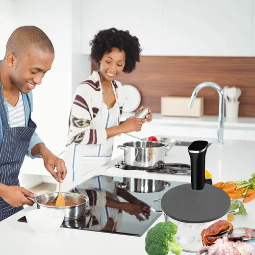 Miniatura 4 de Sous Vacuum and Vide Lid Cooking Sous Vacuum and Vide Cooker Se adapta a ollas de hasta 10.5 pulgadas, evita la evaporación del agua y conserva