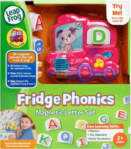 Miniatura 7 de LeapFrog Fridge Phonics conjunto de números magnéticos para refrigerador, rosado, exclusivo en línea