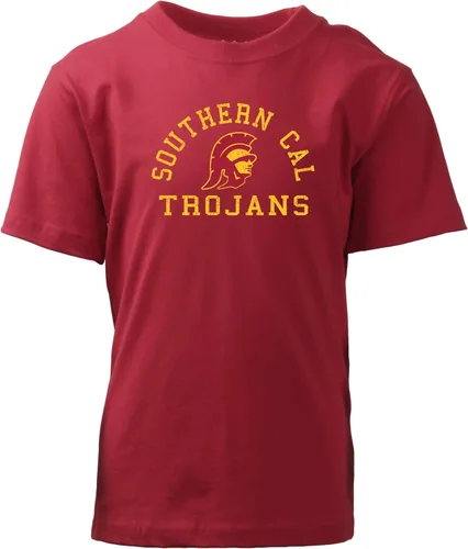 Miniatura 138 de Wes and Willy Camiseta de algodón orgánico de manga corta para niños de la NCAA rutgers scarlet knights rojo