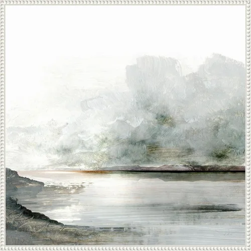 Miniatura 16 de Amanti Art Lienzo enmarcado para pared, 16 x 16 Ebb por Dan Hobday, lienzo enmarcado para pared, obras de arte de paisajes, decoración tradicional