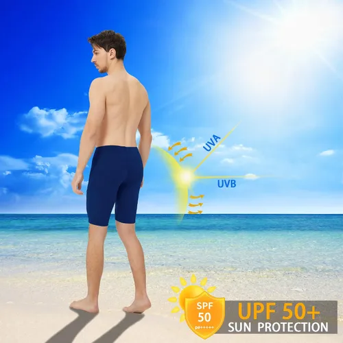 Miniatura 15 de Traje de baño deportivo competitivo para hombre, traje de entrenamiento de resistencia de carreras, pantalones cortos de natación de secado rápido