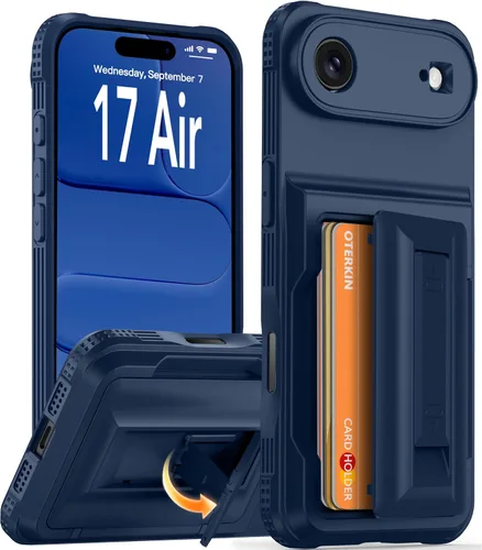 Miniatura 16 de Oterkin Funda tipo cartera para iPhone 17 Pro Max [4-5 tarjeteros] [soporte de soporte] [protección completa de la cámara] [bloqueo RFID] iPhone 17