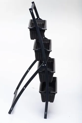 Miniatura 2 de NuVue Products 26024 Avenue - Jardín vertical portátil de 4 niveles para cultivar plantas y flores comestibles, sin BPA, moderna torre de plantas