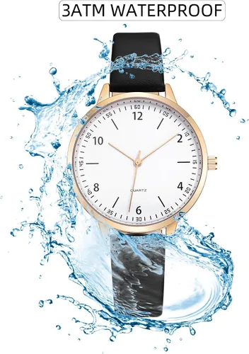 Miniatura 6 de IBSO Women Watches Leather Mesh Strap Round Case Analog Fashion Ladies Wrist Watches