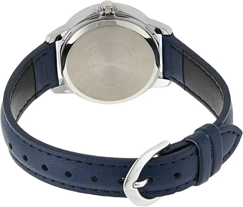 Miniatura 2 de Casio LTP-V004L-2B - Reloj analógico para mujer con correa de piel azul y esfera azul