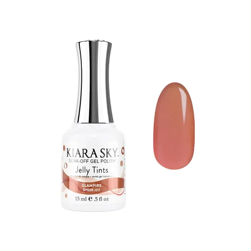 KIARA SKY Esmalte de gel Soak Off Jelly Tints de 0.5 fl oz, Glampire