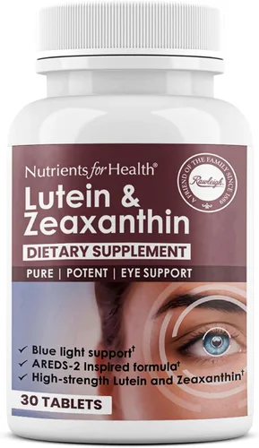 Rawleigh Luteína y zeaxantina: 30 tabletas pequeñas veganas con 12 mg de luteína y 4 mg de zeaxantina (carotenoides maculares), inspirado en el