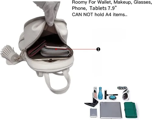 Miniatura 4 de MISS LULU Bolsos para mujer, Blanco, Normal