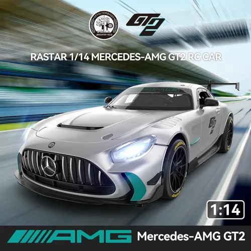 Miniatura 3 de RASTAR 1/14 RC Car Mercedes AMG GT2 Coche de juguete Mercedes Coche de control remoto para niños, 2.4GHz Silver Model Car