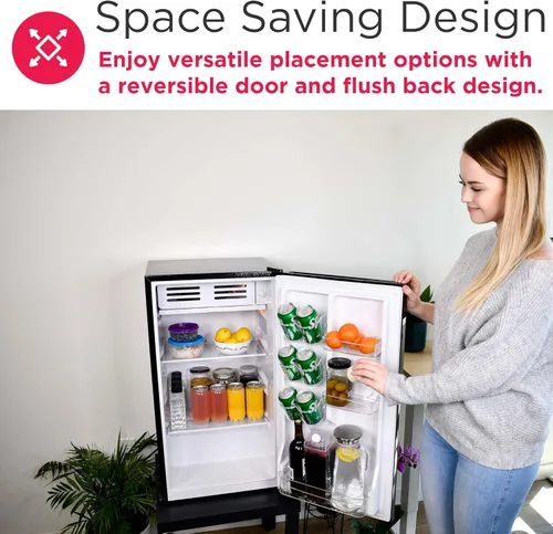 Miniatura 6 de Frigidaire EFR331 - Refrigerador compacto de una sola puerta, control de termostato ajustable, puertas reversibles, pizarra delantera, escritura