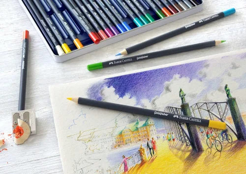 Miniatura 2 de Faber-Castell Creative Studio Goldfaber - Lápices de colores, lata de 48
