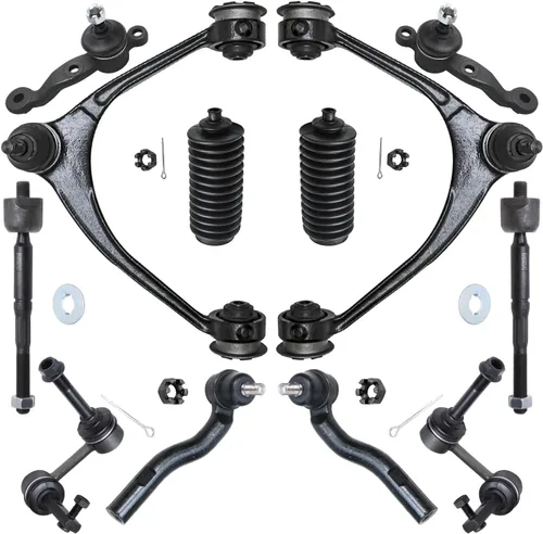 Miniatura 48 de Detroit Axle - Kit de suspensión delantera de 12 piezas para Mercury Grand Marquis Ford Crown Victoria Town Car 2003-2011, 2 brazos de control