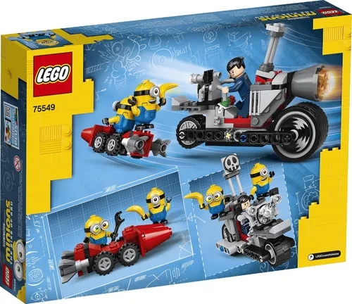 Miniatura 5 de LEGO Minions Unstoppable Bike Chase (75549) Kit de construcción de juguete de Minions, con figuras de Bob, Stuart y Gru Minion, es un gran regalo