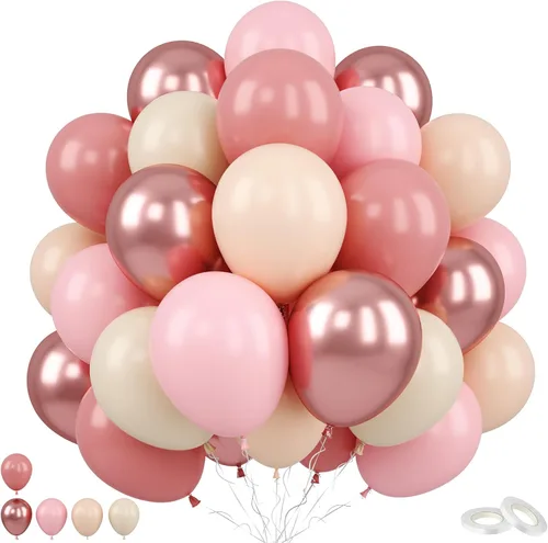 Miniatura 22 de Globos de animales, 60 globos de fiesta de 12 pulgadas, color verde y marrón crema, globos estampados de guepardo de animales para decoración