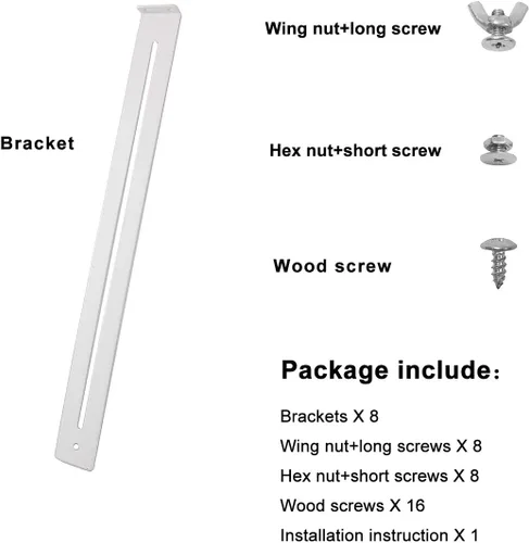 Miniatura 2 de FRMSAET Kit de reparación de cajones, se utiliza para reforzar y reparar cajones de madera/MDF/aglomerado, refuerzo de gabinete, accesorios