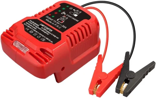 Miniatura 8 de Cables de puente con adaptador para batería DeWalt de 20 V, arrancador de coche portátil de 12 V, con kit de salto de 11 AWG para adaptador de cable