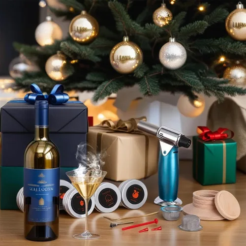 Miniatura 8 de Kit de Ahumador de Cócteles con Antorcha, Kit Infusor a la Antigua para Fiesta, 6 Sabores para Cóctel, Whiskey, Bourbon para Amantes del Ahumador