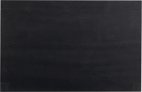 Miniatura 6 de NTC Block - Mesa de comedor moderna de 55 pulgadas, mesa rectangular para comedor, muebles de sala de estar, montaje sin esfuerzo, negro quemado