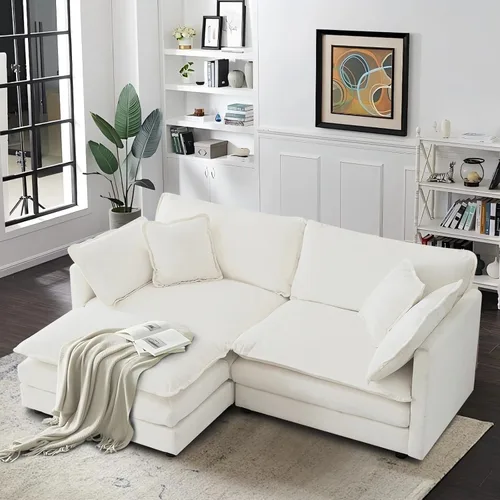 Miniatura 11 de SoarFlash Sofá modula, de felpilla, posición de en medio, beige