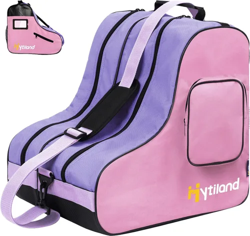 Miniatura 7 de Breathable Skate Bag with Adjustable Shoulder Strap - Large Capacity Fits Inline, Ice & Most Roller Skates verde ( A Green )