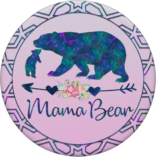 Miniatura 3 de PopSockets intercambiables PopSockets PopSockets Swappable PopGrip con diseño floral, color azul verde azulado y morado