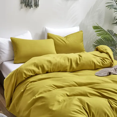 Miniatura 348 de CLOTHKNOW - Juego de edredón verde militar tamaño completo de 3 piezas, juego de ropa de cama verde oscuro, edredón suave con 2 fundas de almohada
