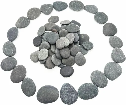 Miniatura 2 de lifetop 50 rocas de pintura, rocas naturales para bricolaje, rocas planas y suaves para artes, manualidades, decoración, rocas medianas y pequeñas