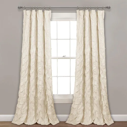 Miniatura 8 de Juego de edredón Lush Décor modelo Ravello estilo elegante desgastado pintuck de color blanco, set de 5 piezas de edredón y fundas de almohada