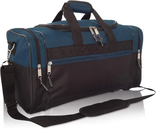 Miniatura 45 de Bolsa de lona, de DALIX, para el gimnasio, para viajar, 17 pulgadas