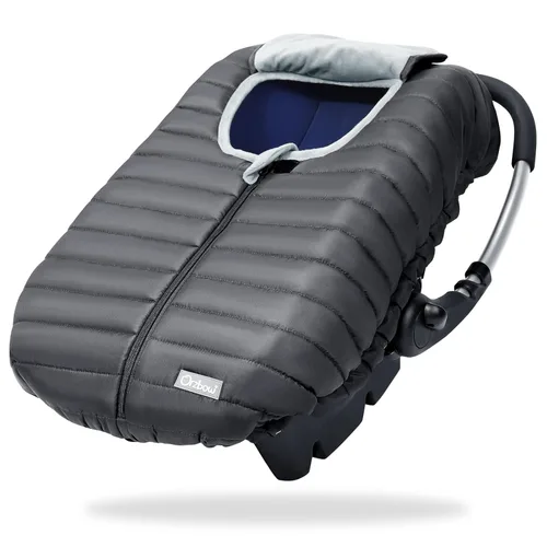 Orzbow Funda de asiento de automóvil para bebé, funda de asiento de automóvil de invierno para niños y niñas, fundas cálidas para asiento de Gris