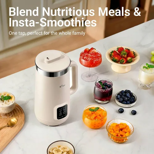 Miniatura 8 de Bear 8 en 1 máquina para hacer leche de nueces, 40oz/1.2L máquina para hacer leche de soja con auto limpieza/retraso de 12H/mantener caliente por