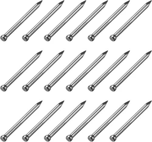 Miniatura 6 de METALLIXITY Clavos de acabado (0.079 x 1.378 in), 100 piezas, clavos de acero al carbono, para zócalo de carpintería