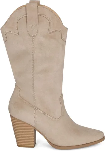 Miniatura 3 de STYLISH S ONYX - Botas de tacón alto para mujer, con tacón apilado, punta puntiaguda, media pantorrilla
