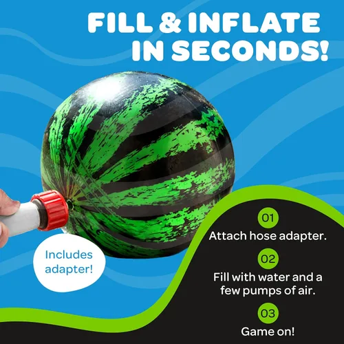 Miniatura 4 de Watermelon Ball Lit - Juguete de piscina que brilla en la oscuridad para niños de 8 a 12 años, adolescentes y adultos, juego de piscina de 9