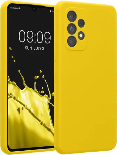 Miniatura 113 de kwmobile Funda compatible con Samsung Galaxy A13 4G - Funda delgada de silicona TPU - Acabado suave al tacto - Amarillo radiante
