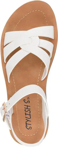 Miniatura 6 de STYLISH S KALI-K Sandalias cómodas de suela acolchada con tiras y puntera abierta para niñas pequeñas
