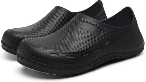 Zapatos de chef para hombre, zapatos para cocina, zapatos de trabajo antideslizantes para mujer, zuecos cómodos para enfermera, zapatos de cocodrilo