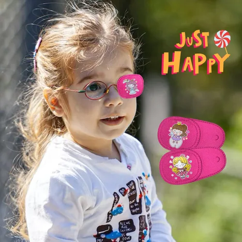 Miniatura 5 de WSHSTS 6 parches de ojos para niños, niñas, niños, parche colorido suave para ojos, parches para ojos perezosos, ojos izquierdo o derecho