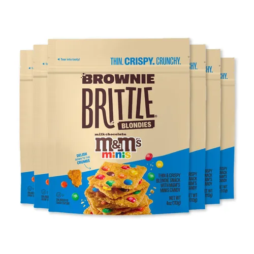 Miniatura 10 de Brownie Brittle – Galletas con virutas de chocolate Blondie delgadas y crujientes (paquete de 6, 5 onzas), deliciosos bocados de brownie gourmet