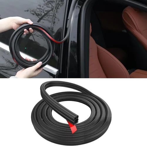 Sello de puerta de automóvil de 32.8 pies, burlete de goma gruesa para automóvil con adhesivo, impermeable e insonorizado, borde de vehículo para