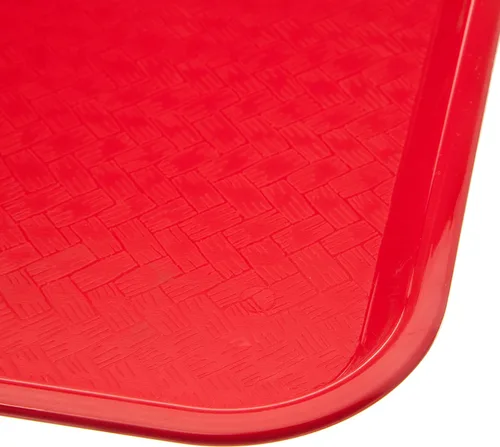 Miniatura 6 de Carlisle FoodService Products Bandeja para cafetería, bandeja de comida rápida para restaurante o uso comercial, 10 x 14 pulgadas, 24 unidades, Rojo