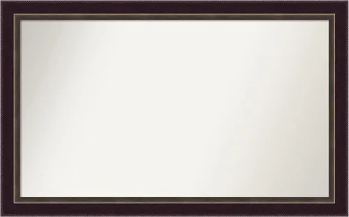 Miniatura 93 de Amanti Art Espejo de baño de bronce para sobre el fregadero, 24 x 24 pulgadas, espejo cuadrado de bronce Lara para tocador, marco de madera