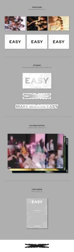 Miniatura 4 de Dreamus LE SSERAFIM - EASY 3rd Mini Album+Store Gift Vol.3 SHEER MYRRH ver. ASCM0352