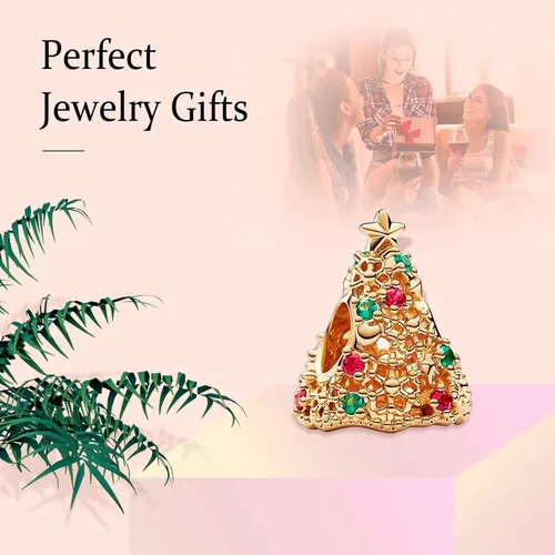 Miniatura 4 de La Menars Colgante colgante colgante de árbol de Navidad con diseño de muñeco de nieve y sombrero de Navidad, regalos de cuentas para mujer, pulsera