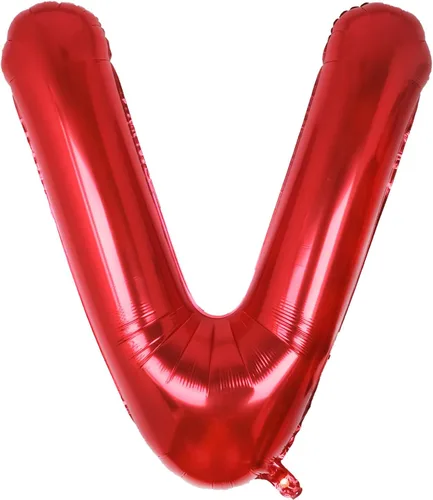 Miniatura 54 de AULE Globos de helio con letra roja S, de 40 pulgadas, grandes, gigantes, de lámina de mylar, rojos, para decoraciones de cumpleaños, aniversarios