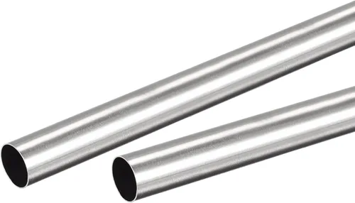 Miniatura 25 de uxcell Tubo redondo de acero inoxidable 304 0.079 in OD 0.012 in espesor de pared 11.811 in longitud 2 piezas
