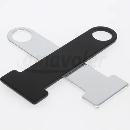 Miniatura 4 de Correa para casco de motocicleta con anillo en D de acero inoxidable, soporte de bloqueo universal para casco de motocicleta (negro 2 piezas)